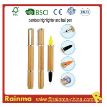 Marcador marcador de bambú con luz